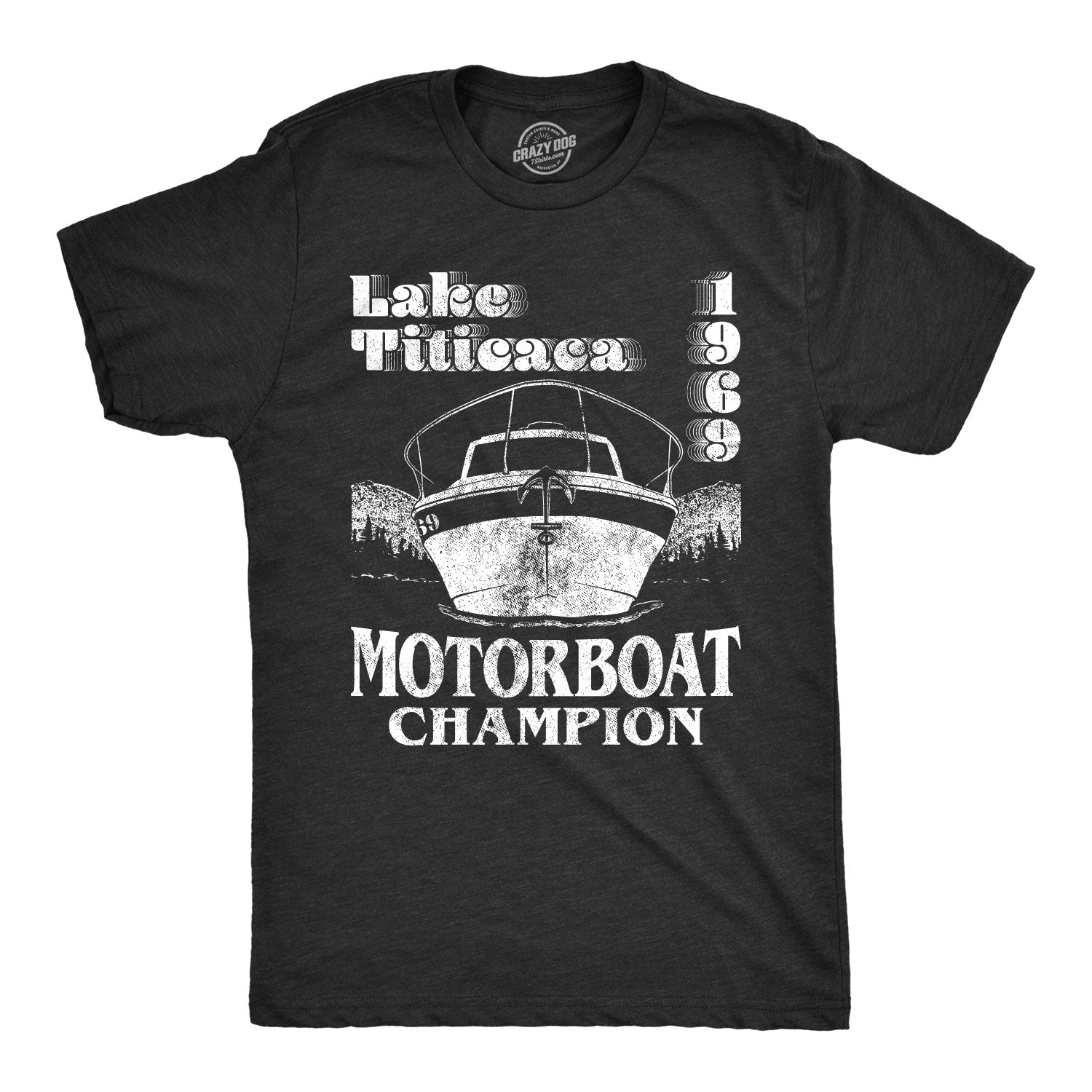 Ecommyz Lake Titicaca Motorboat Champion Men's T Shirt