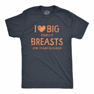 Ecommyz I Heart Big Turkey Breats Men's T Shirt