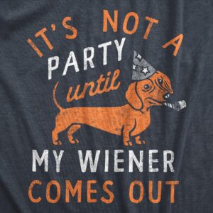 Alternative view of Ecommyz Its Not A Party Until My Wiener Comes Out Men's T Shirt