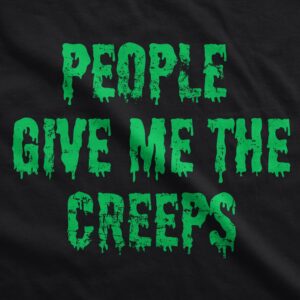 Alternative view of Ecommyz People Give Me The Creeps Crew Neck Sweatshirt